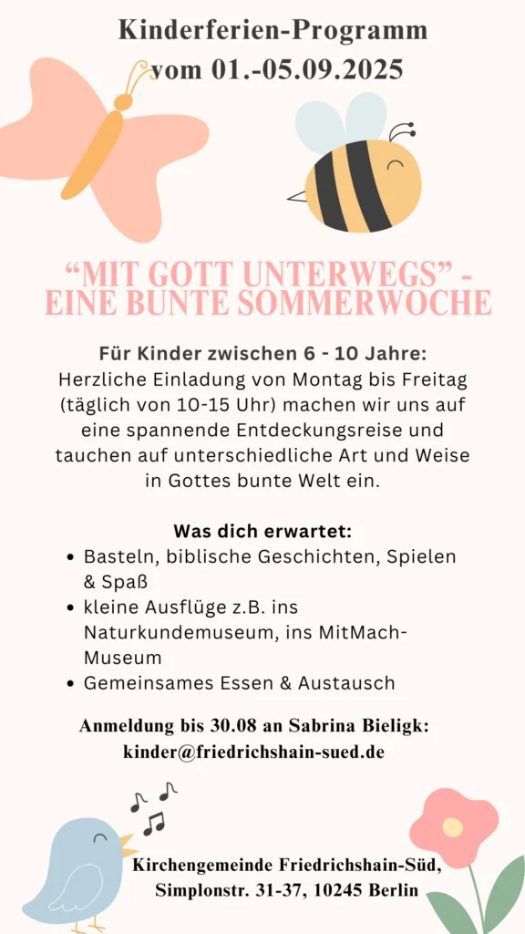 Flyer Kinderferienprogramm