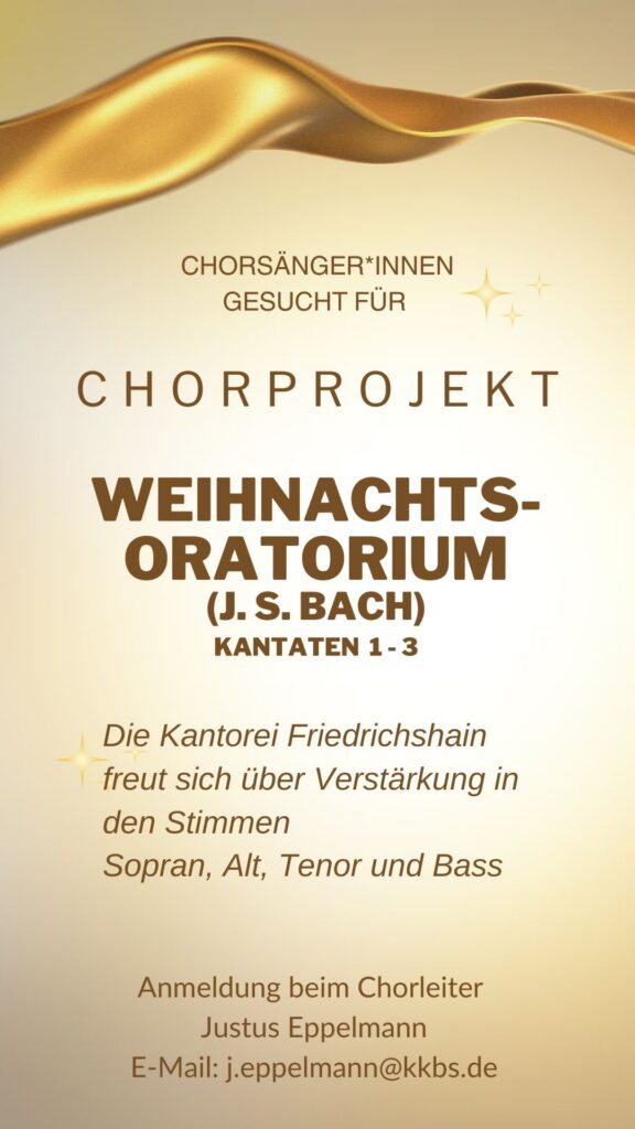 Flyer Weihnachtsoratorium