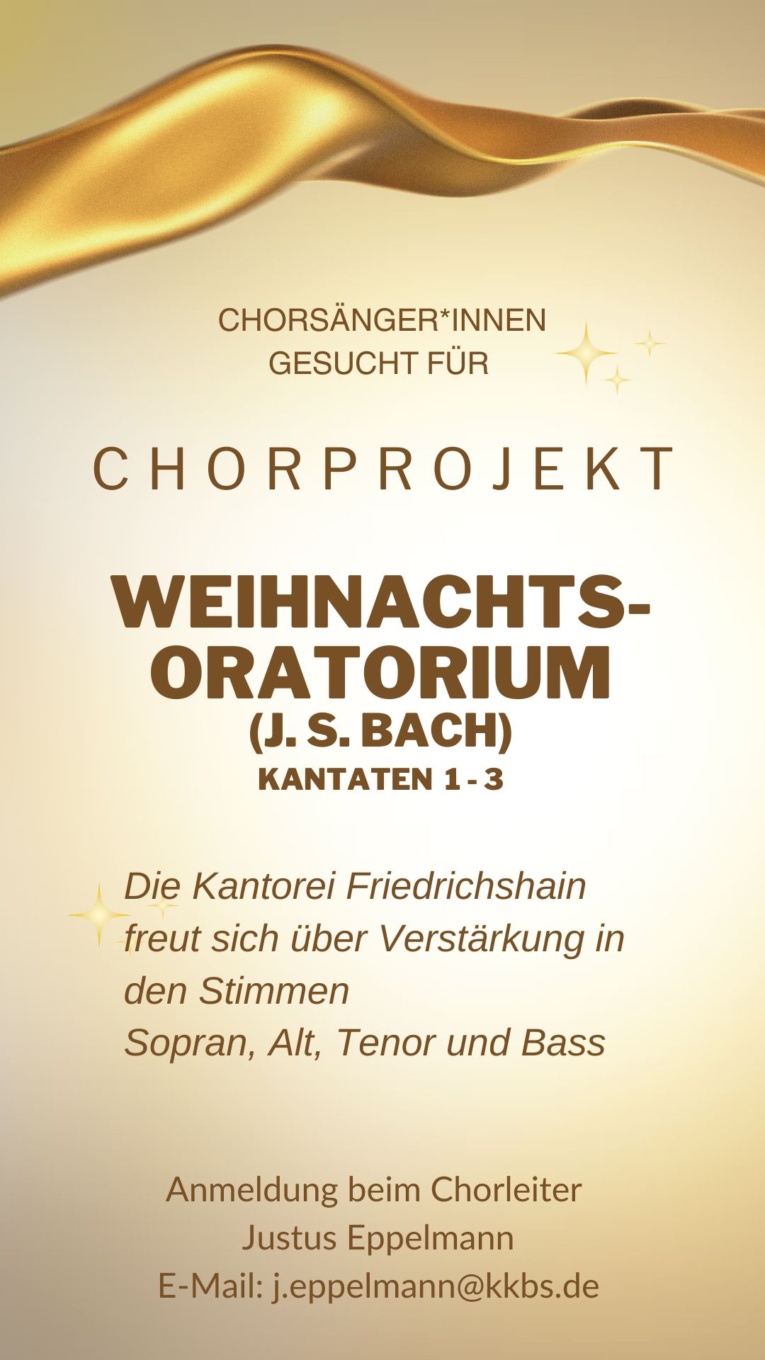 Flyer Weihnachtsoratorium