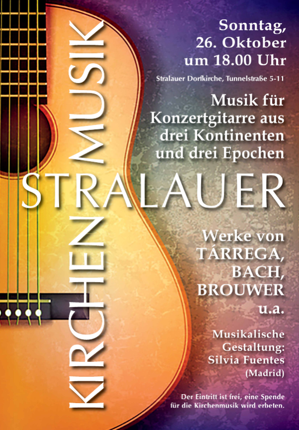 Stralauer Kirchenmusik am 26. Oktober