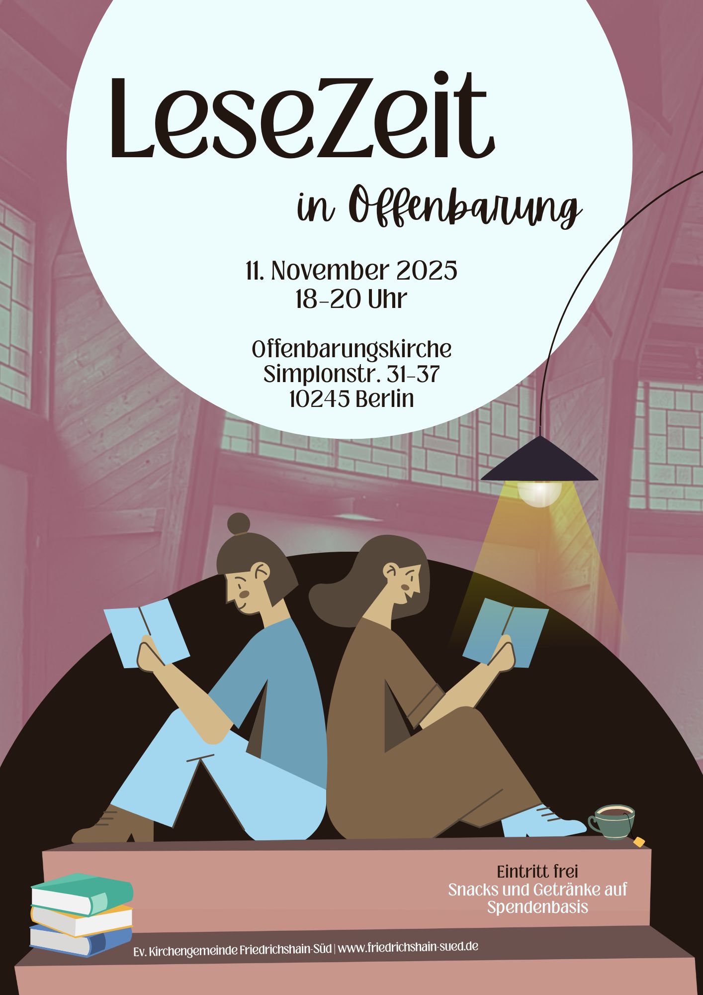 Flyer für die LeseZeit in Offenbarung