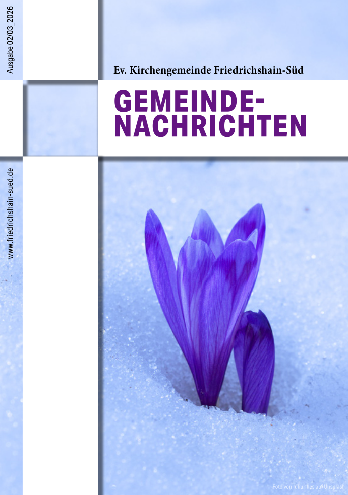 Deckblatt der Gemeindenachrichten Februar-März 2026